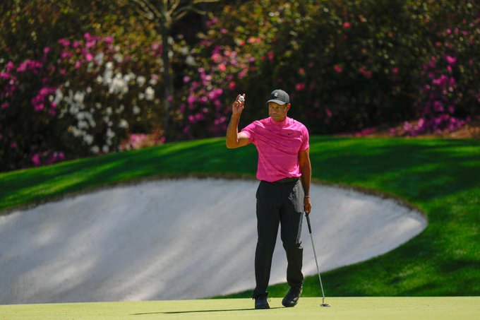 Tiger Woods, a five-time Masters champion, has just landed in Augusta. Video below 👇👇