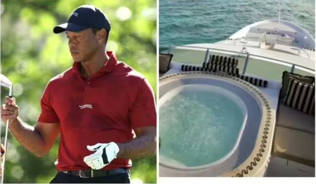 Tiger Woods retreats to £15m super yacht after Masters with onboard elevator and huge gym