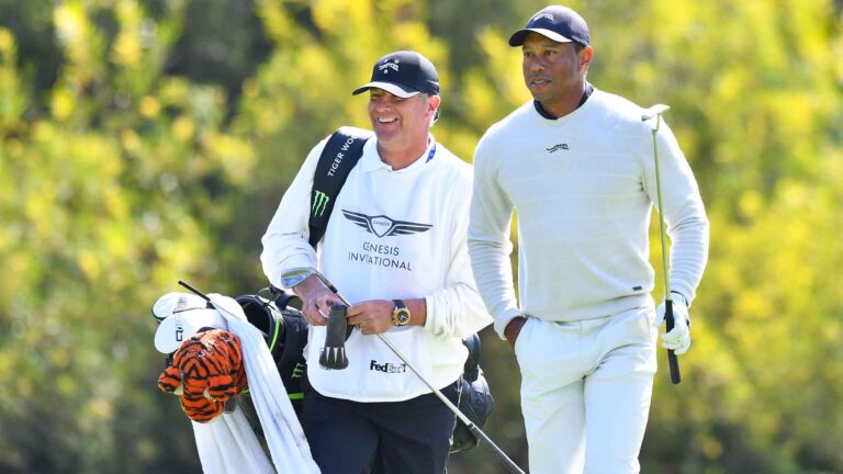 Tiger Woods Debuts New Caddie Lance Bennett