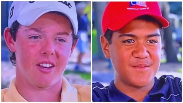 Golf fans have been reacting to a new viral video of a young Rory McIlroy and Tony Finau ahead of their third-round grouping at the US Open