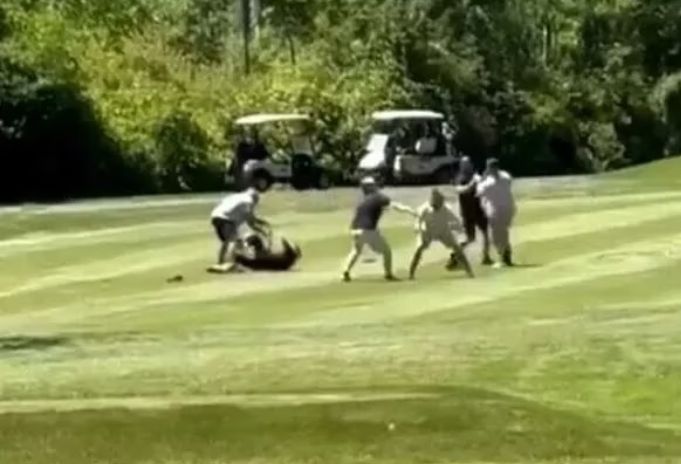 Travelers championships Golf Game Turns Chaotic as Six-Man Brawl Erupts Over Denied Gimme Putt