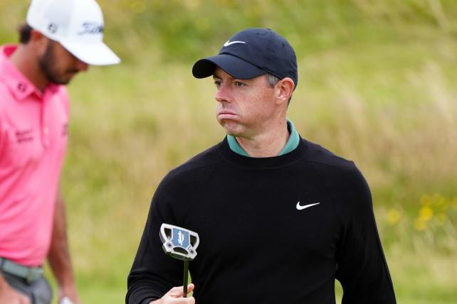 Rory McIlroy has admitted he was “resigned” to missing the cut at The Open after playing just four holes of….