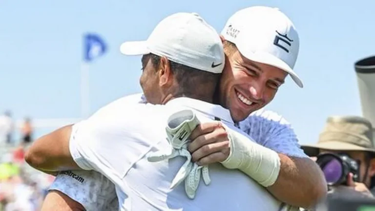 Tiger Woods’ unexpected gesture towards Bryson DeChambeau has sparked conversations in the golf world, suggesting a thaw in their frosty relationship.