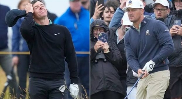 Rory McIlroy and Bryson DeChambeau Shoot Themselves Out of the British Open…… 