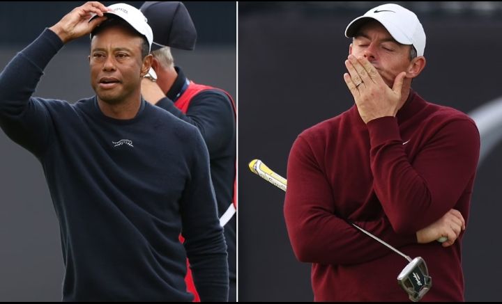 Rory McIlroy and Tiger Woods will have nightmares after exits from The Open… with game’s giants cut down to size by torturous Troon