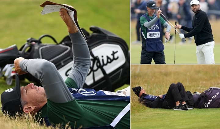 Scottie Scheffler’s caddie’s struggle with illness continues after the British Open.”