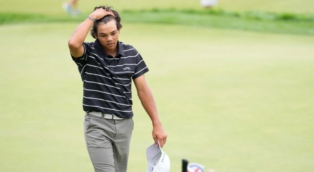 It was always going to be a struggle for Charlie Woods to progress in the 2024 U.S. Junior Amateur.