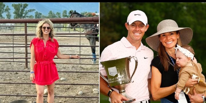 CBS reporter Amanda Balionis enjoys downtime on remote Wyoming ranch after Open Championship… as Rory McIlroy and Erica Stoll are spotted on romantic Portugal beach getaway