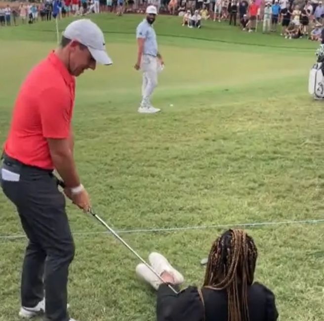 Rory McIlroy found woman’s lap with tee shot and delighted crowd with priceless reaction