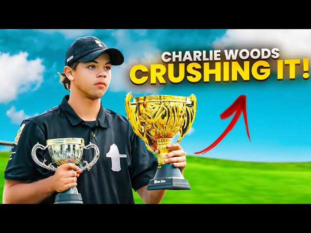 “Yes i I did it”: Charlie Woods Shatters Records with Stunning Performance After Challenging US Amateur Junior Championship