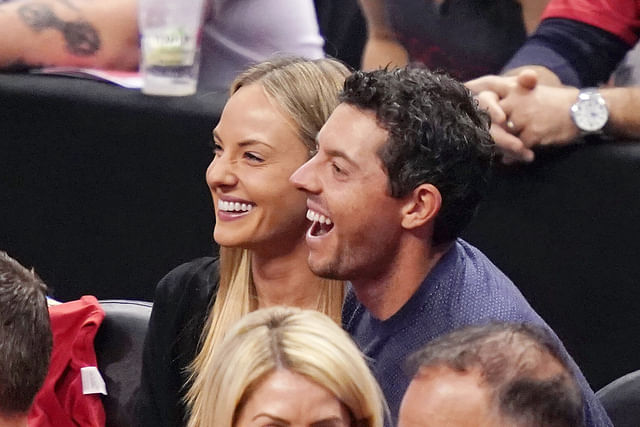 Rory McIlroy & wife Erica spotted together with Shane Lowry at the Paris Olympics