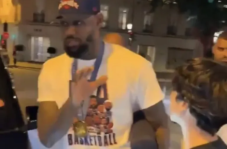 Former MLB All-Star disrespects LeBron James, calls him ‘LeB—h’ for viral moment in France