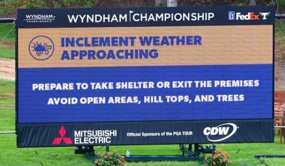 The first round of the Wyndham Championship has been postponed until Friday due to a “dangerous and life-threatening situation” caused by……