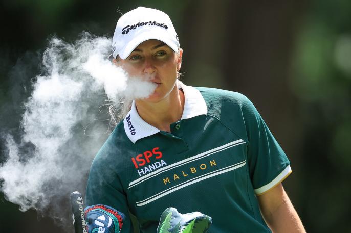 “Charley Hull cries out, ‘She tried to poison me with my cigarette. I know she tried that.'”