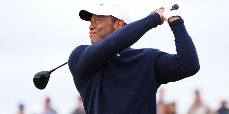 “Struggling Tiger Woods Faces Another Missed Cut as Shane Lowry Shines at The Open”