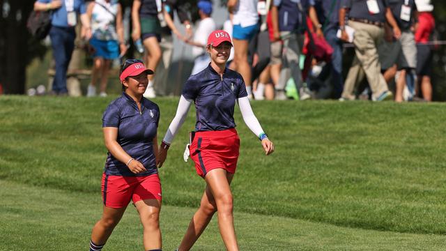 Behind Nelly Korda’s prolific play, U.S. storms out to big lead after first day of Solheim Cup