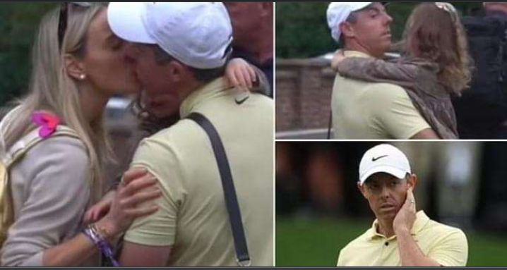 Rory McIlroy’s marriage appears to be back on track after divorce u-turn as golfer kisses wife Erica Stoll moments after another heartbreaking late loss… FULL  DETAILS BELOW ⬇️