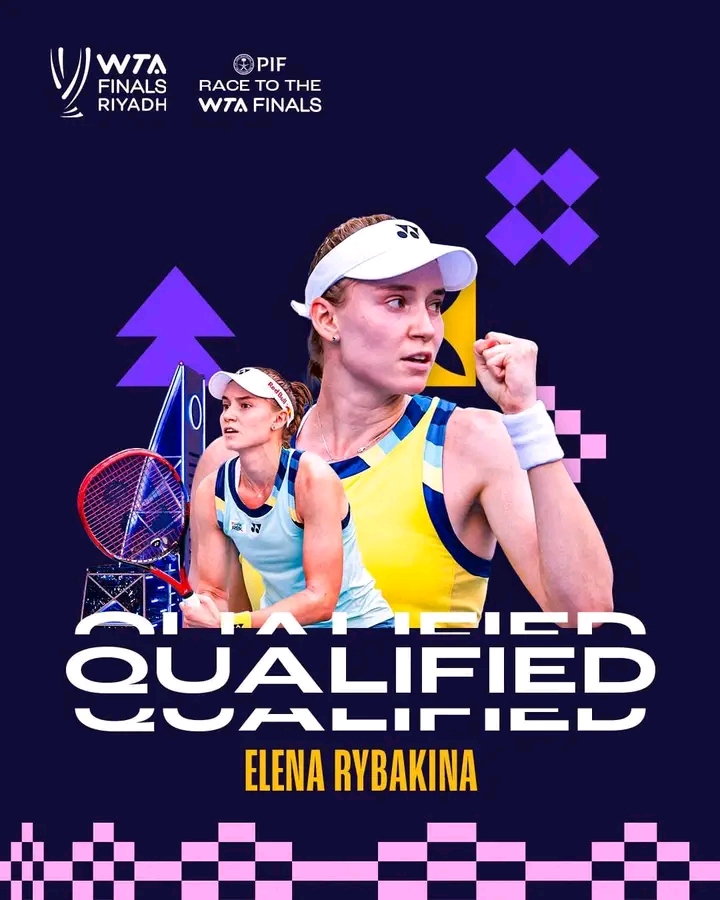 WTA officially confirms Elena Rybakina’s qualification at the WTA Finals Riyadh