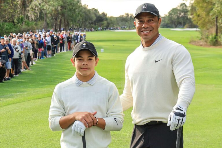 “Tiger Woods and Ex-Wife Elin Nordegren Reunite to Support Son Charlie’s Epic State Title Defense!”