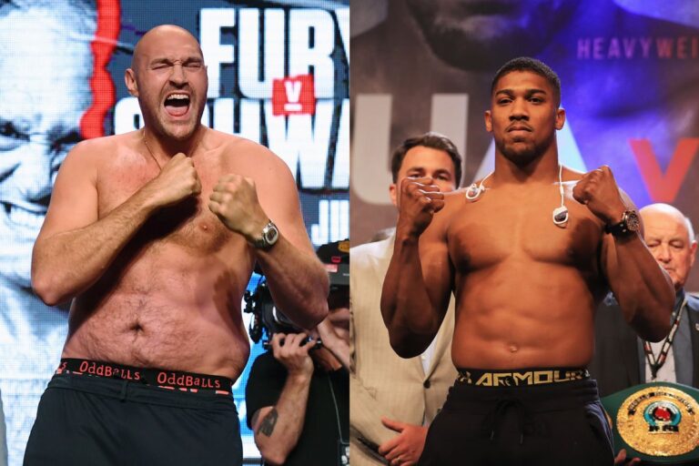 Anthony Joshua and Tyson Fury share their very different predictions ahead of Jake Paul vs Mike TysonAnthony Joshua and Tyson Fury Reveal Bold, Shocking Predictions for Jake Paul vs. Mike Tyson Clash!  In the world of boxing, it’s rare for two legends to agree on much, especially when those legends are Anthony Joshua and Tyson Fury. As the sports community gears up for one of the most talked-about matches of the year—YouTuber-turned-boxer Jake Paul facing off against boxing icon Mike Tyson—both Joshua and Fury have weighed in, giving predictions that couldn’t be more different.  The match, widely anticipated as an explosive showdown between the new age of entertainment boxing and the gritty, unforgiving style of the old guard, has captured attention globally. Paul, known for his controversial rise in the sport, has continued to polarize opinions, especially given his willingness to take on retired fighters. But Mike Tyson is no ordinary retiree. At 57 years old, Tyson still possesses the aura of a heavyweight juggernaut, with knockout power that has made him a legend.  Anthony Joshua’s Take: The Upset Believer  Anthony Joshua, the former two-time unified heavyweight champion, surprised fans by siding with the underdog, Jake Paul. Joshua believes that while Paul may not have Tyson’s experience, his youth, determination, and sheer willingness to face Tyson in the ring might just give him the edge he needs.  “Jake’s been training hard, and people underestimate his commitment to the sport,” Joshua remarked in a recent interview. “He’s out to prove something to everyone who doubts him. If he can use his youth, speed, and keep his distance, he’s got a fighting chance. You have to remember, Tyson’s past his prime, and boxing is unpredictable. I think Jake could surprise us all.”  For Joshua, who knows the demands of maintaining top physical condition, Paul’s young age and agility could be key advantages. While Tyson’s power is legendary, he cautioned that the boxing ring has seen unexpected outcomes time and time again. Joshua’s faith in Paul might be based on the understanding of how motivation and determination can shift the outcome of a match—especially when there’s so much at stake for an underdog like Jake Paul.  Tyson Fury’s Prediction: The Power of Experience  In stark contrast to Joshua’s optimism, Tyson Fury holds a completely different perspective. Known for his sharp wit and confidence, Fury was quick to downplay Paul’s chances, emphasizing that there’s no substitute for experience, especially against a man like Mike Tyson. Fury, who himself has risen to become a dominant force in heavyweight boxing, laughed off the idea that Paul could take on a boxer with Tyson’s pedigree, regardless of age.  “Mike’s a different breed, simple as that. You don’t step into the ring with Tyson and expect to just ‘outlast’ him because he’s older,” Fury said. “Jake’s got guts, I’ll give him that, but there’s a big difference between YouTube boxing and facing a true heavyweight legend. If Mike lands a punch, it’s game over.”  Fury’s confidence in Tyson isn’t surprising, given his own background as a heavy-hitting champ. He’s pointed to Tyson’s well-documented ability to adapt in the ring and the legendary power that could still prove lethal, even against someone younger and more agile. According to Fury, the match could be a quick one if Tyson lands a clean hit. Fury also warned against underestimating Tyson’s conditioning and experience, pointing out that Tyson’s extensive training for his 2020 exhibition against Roy Jones Jr. is proof that he still knows his way around the ring.  Clash of Old vs. New  The contrasting predictions of Joshua and Fury only add to the excitement and intrigue of the Jake Paul vs. Mike Tyson fight. Paul has undoubtedly improved in his few years in the ring, and he’s worked with some top trainers to refine his technique. But Tyson’s power and ring IQ are in a league of their own, honed over decades of battles with some of the world’s best fighters.  On the other hand, boxing enthusiasts argue that Tyson, despite his intense training, has been out of competitive boxing for far longer and is no longer in his physical prime. Paul’s confidence, coupled with Joshua’s backing, may fuel him as he steps into the ring with a living legend. Yet Fury’s cautionary take reminds us all that facing Tyson could be a sobering reality check for Paul.  Will Youth Triumph Over Experience?  With Anthony Joshua backing Paul and Tyson Fury championing Tyson, this fight is shaping up to be not only a clash of styles but also a clash of eras. Will Jake Paul defy the odds and claim victory against one of the most feared heavyweights in boxing history, or will Mike Tyson remind the world that he still has what it takes to knock down any challenger?  Only time will tell, but one thing is certain: fans worldwide will be watching, glued to every moment. This could very well be the fight that redefines the limits of celebrity boxing—or one that cements Mike Tyson’s legacy even further.