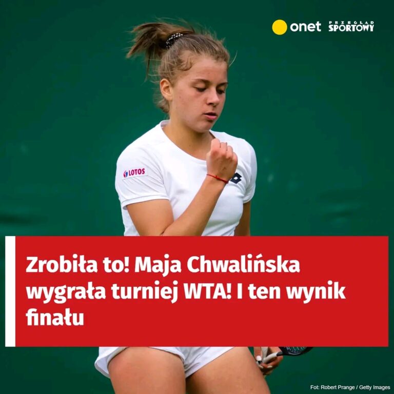 Zrobiła to! Maja Chwalińska wygrała turniej WTA! I ten wynik finału