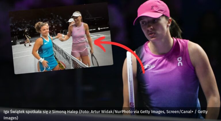 Iga Świątek podeszła do Simony Halep. Kamery uchwyciły ten gest