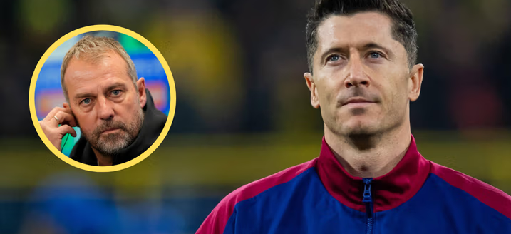 To dlatego Robert Lewandowski nie podniósł się z ławki. Hansi Flick wyjaśnia