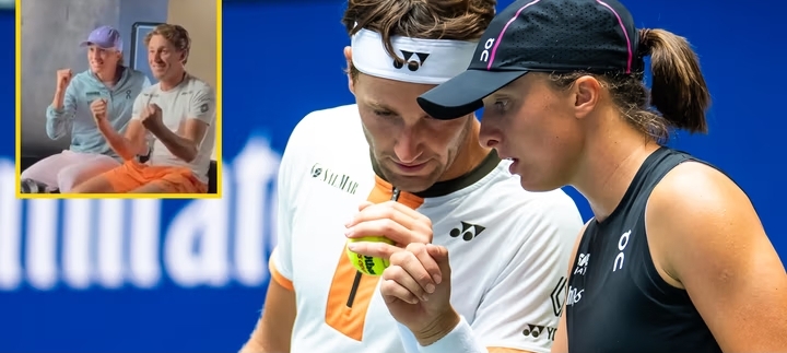 Nagranie zza kulis to hit! Pokazali, co zrobili Świątek i Ruud