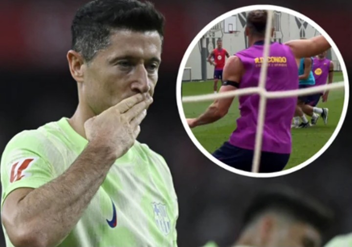 Co za gol Roberta Lewandowskiego. Znowu błysnął, FC Barcelona pokazuje