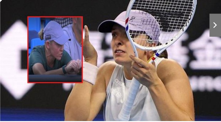 Celt reaguje na to, co poleciało z boksu Igi Świątek, gdy przegrywała