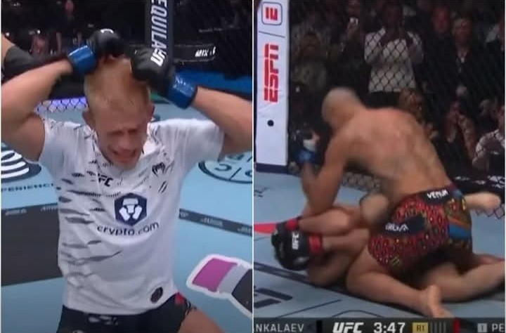 Zrobił to! Co za debiut Polaka w UFC! Zbił byłego mistrza