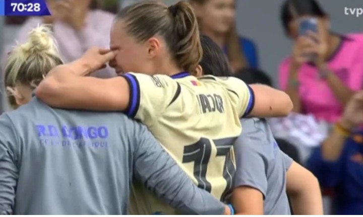 Dramat Ewy Pajor w Madrycie. Piękny gol, a później fatalna kontuzja. Zeszła ze łzami w oczach
