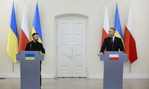 Nawrocki do Zełenskiego: Pomoc Ukrainie nie spotkała się z należytym docenieniem