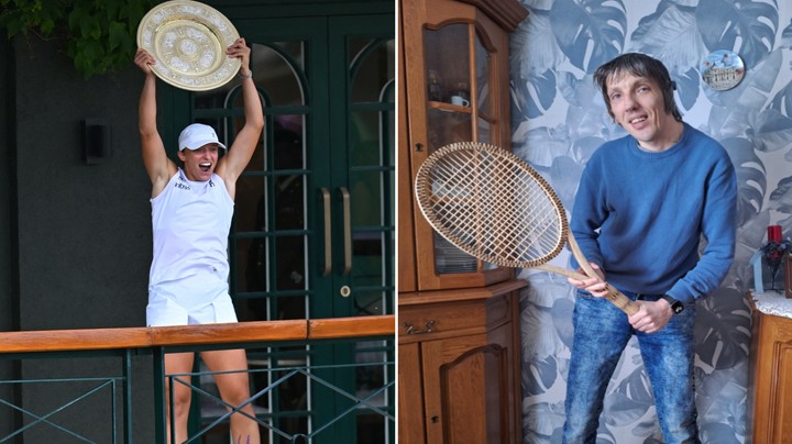 Artysta z niepełnosprawnością stworzył wyjątkowy prezent dla Igi Świątek.