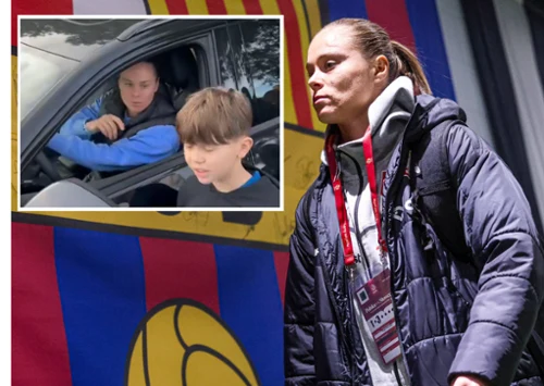 Polacy czekali na Ewę Pajor, oto jak się zachowała. Katalońskie media nagrały