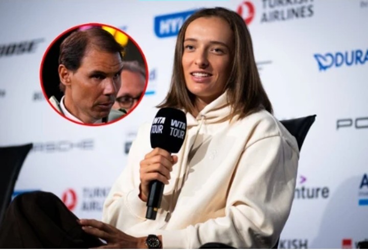 Świątek naprawdę to powiedziała o Nadalu. Nawet się nie wahała