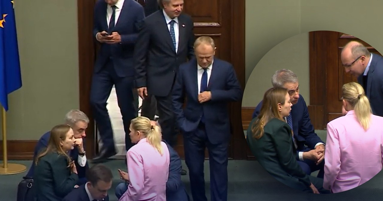 Zaskakująca scena w Sejmie, nie zauważyli premiera. "Zaczęła bardzo gwałtownie gestykulować"