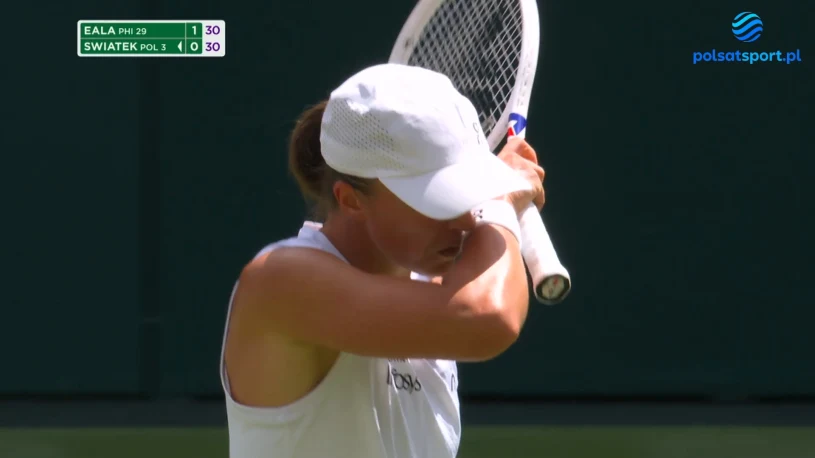 Tak grała Iga Świątek na Wimbledonie. Najlepsze akcje Polki [WIDEO]